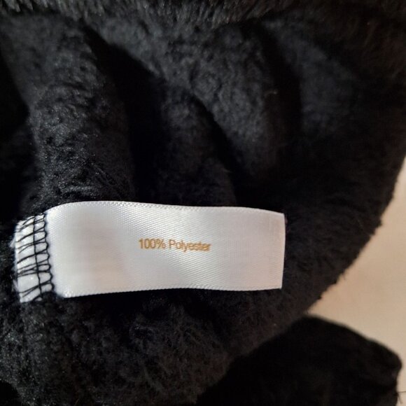 Stan Herman Silky Plush Cuddler Black One Size - Picture 4 of 5